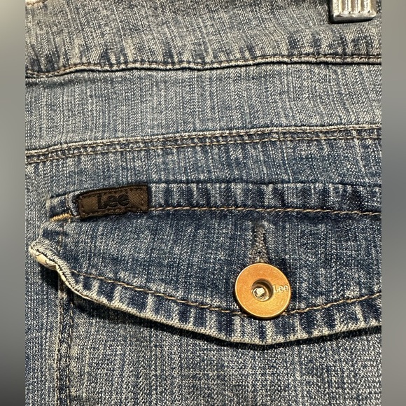 Lee Women Sz:12M Natural Bootcut Y2K Jean Just Below The Waist Denim Stretch - Picture 14 of 14